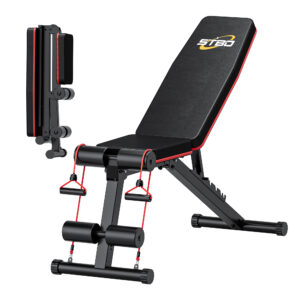 In style Adjustable Metallic Multi-Health club Bench Press and Sit-Up Bench for Residence Bodybuilding – Compact Weight Bench for Indoor Coaching